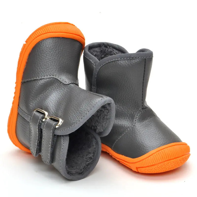 Style Loft Collection BabyLoft Cotton Booties with Rubber Sole