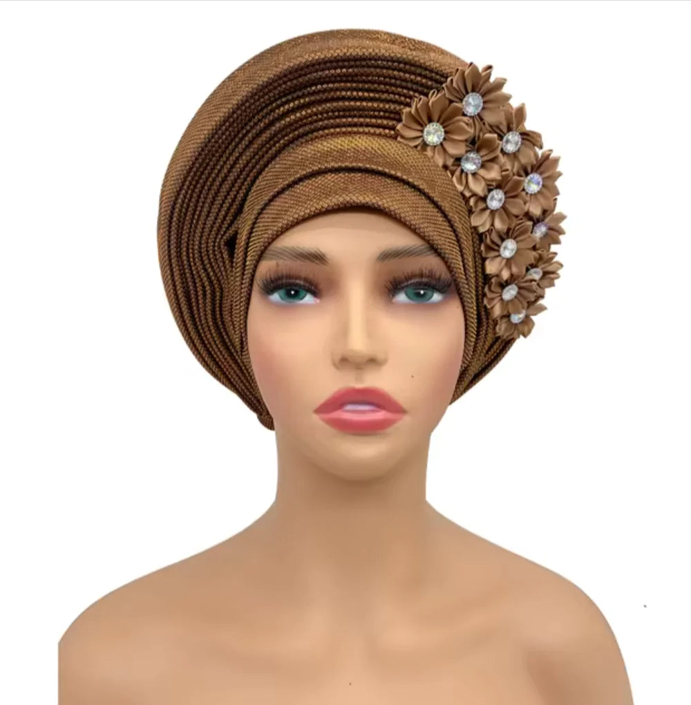 Style Loft Collection Elegant Floral African Turbans