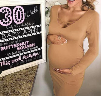 Style Loft Collection Who Gonna Check Me Bell Sleeve Maternity Dress