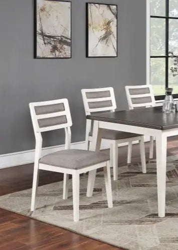 Style Loft Collection Modern Two-Tone Dining Chairs with Cushion Set