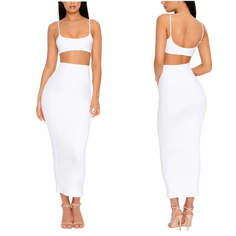 Style Loft Collection Levitari Two-Piece Crop Top Dress Set