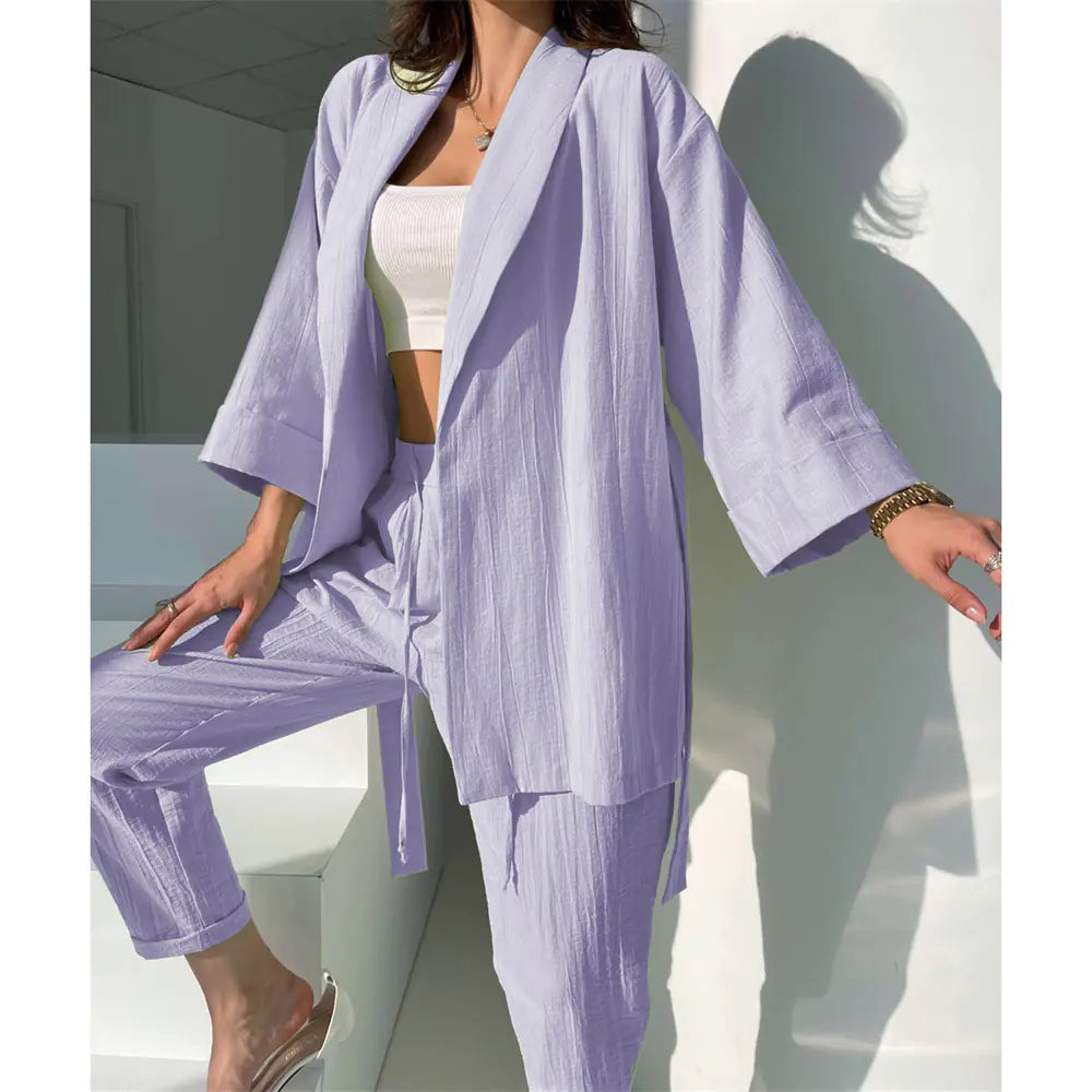 Style Loft Collection Weekend in Dubai Two-Piece Solid Set
