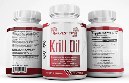 Style Loft Collection Krill Oil for Heart, Lungs, Cholesterol, Joints, and Brain