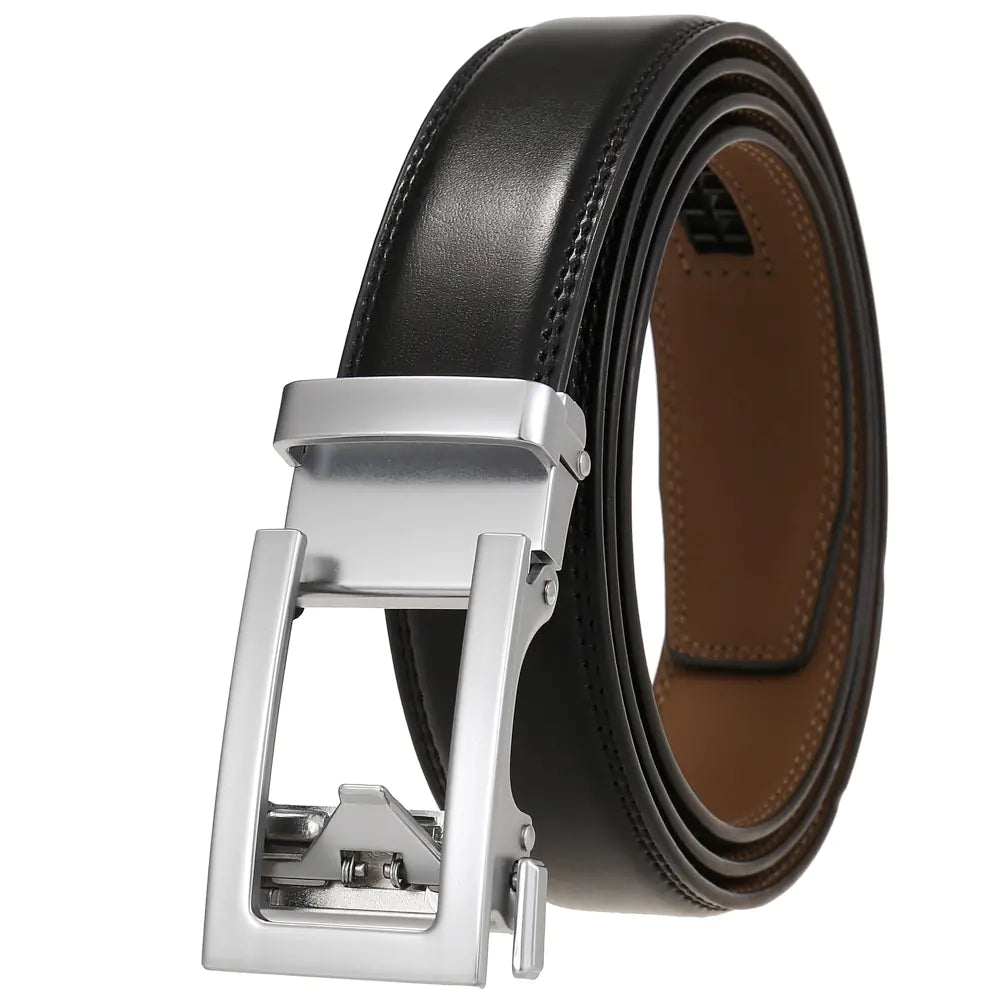 Style Loft Collection 1853 Ranch Genuine Leather Automatic Buckle Belt