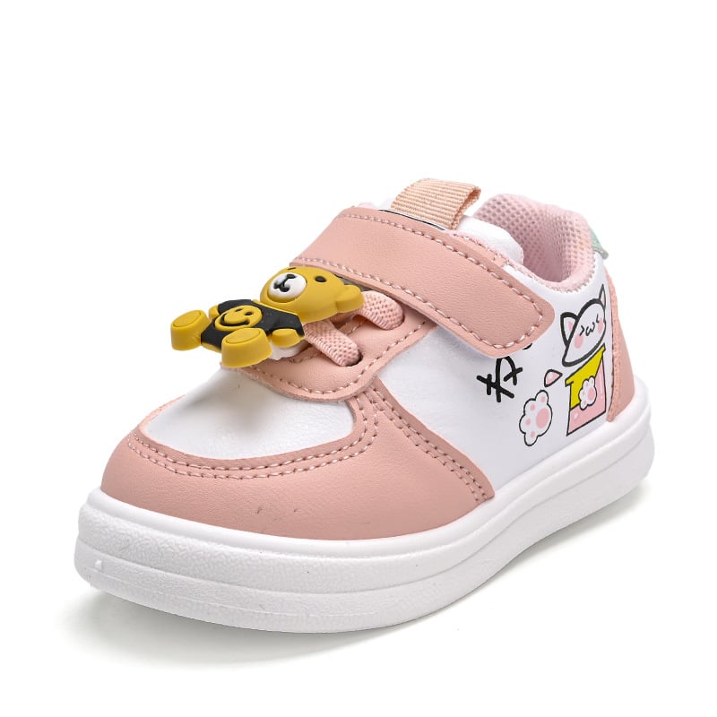 Style Loft Collection Bubblegum Bear Leather Sneakers