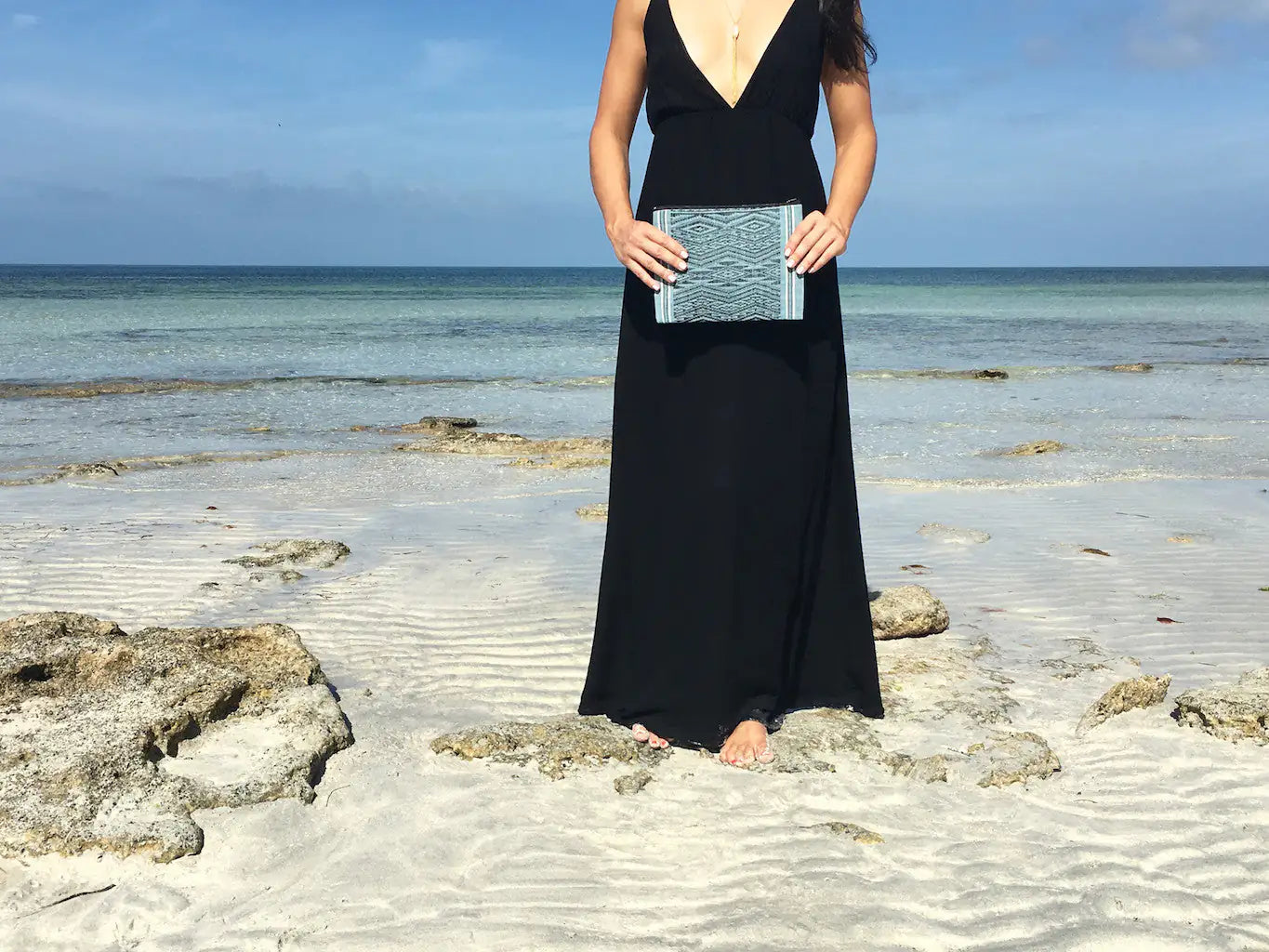 Style Loft Collection Ocean Tribal Clutch