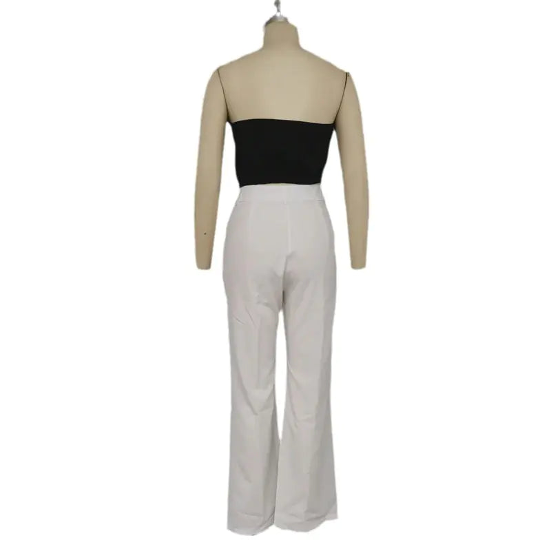 Style Loft Collection Heart On My Sleeveless Crop Top and High-Waist Pants Set