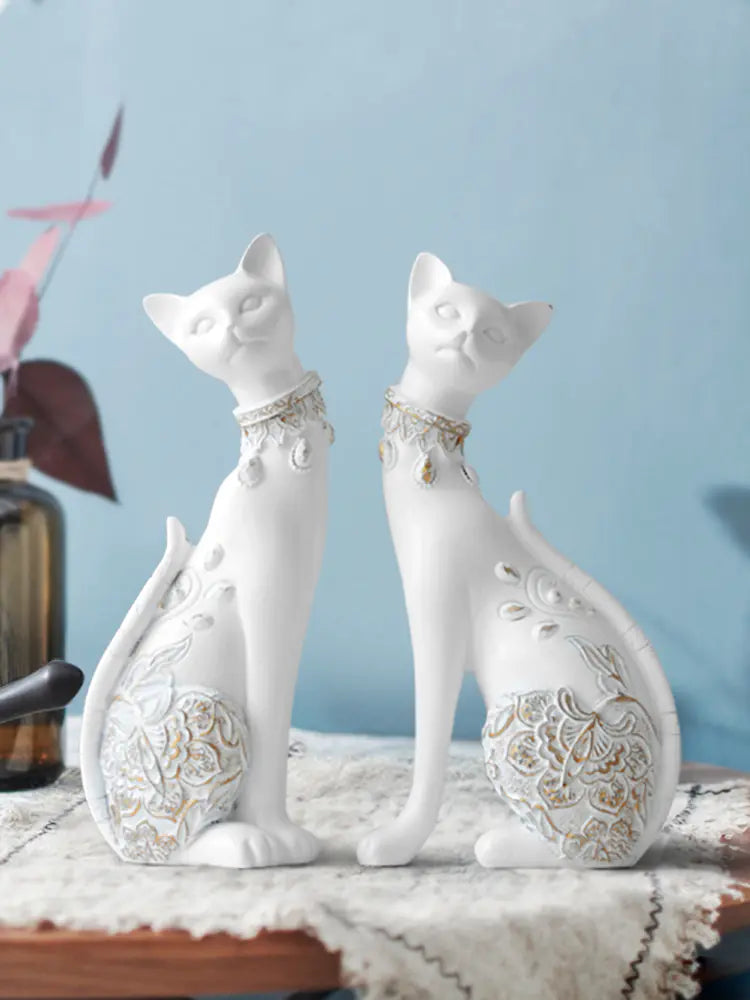Style Loft Collection Twin Siamese Cats Figurines