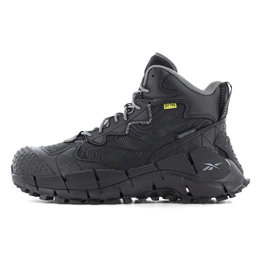 Style Loft Collection x Reebok Zig Kinetica Edge Work Fire and Safety Shoe Black, (Size Men 10.5 US / Women 12 US)