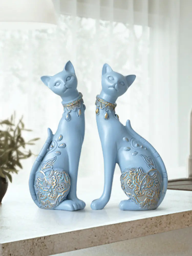 Style Loft Collection Twin Siamese Cats Figurines