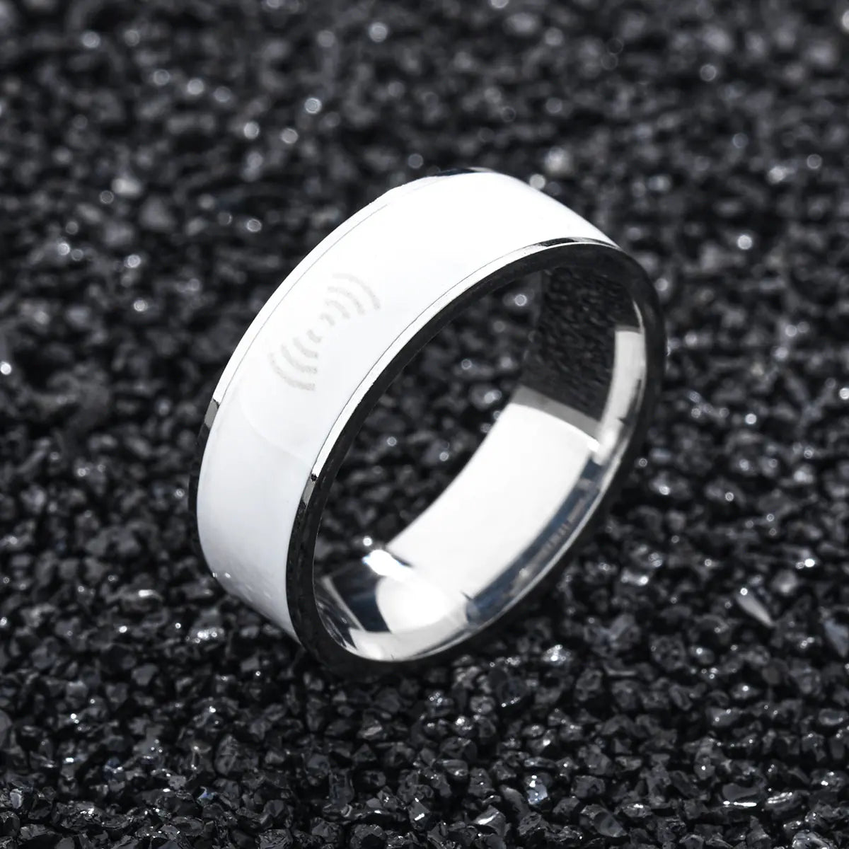 Style Loft Collection Smart Stainless Steel Near Field Communication (NFC) Ring