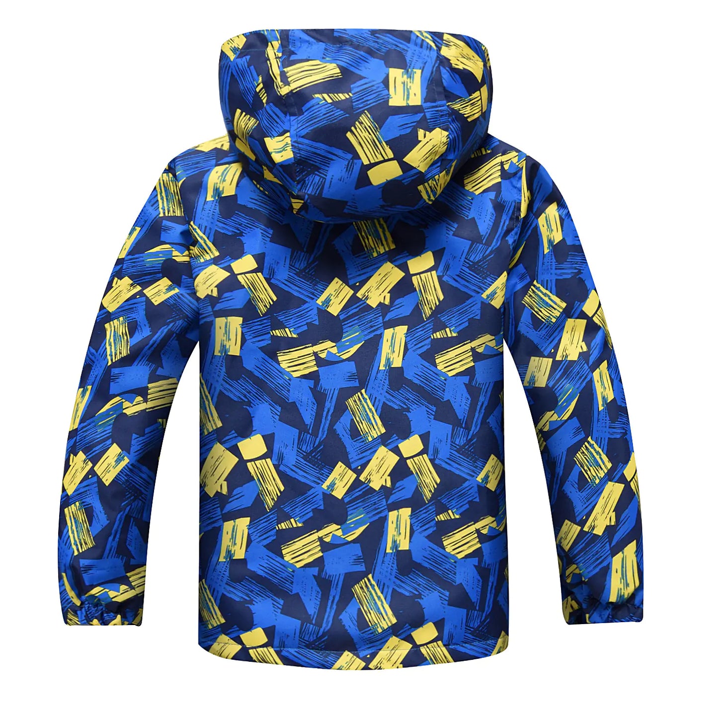 Style Loft Collection Abstract Artistry Waterproof Windbreaker Jacket