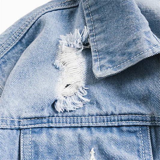 Style Loft Collection Sugar Got Out Ripped Denim Jacket