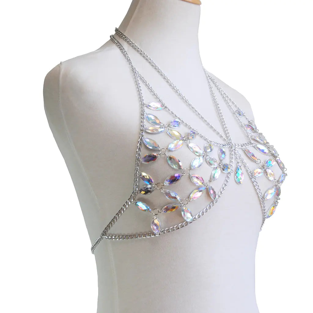 Style Loft Collection Backless Bikini Gemstone Body Chain