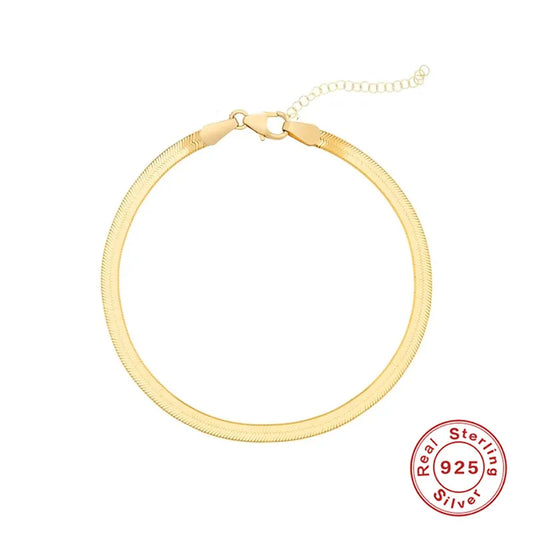 Style Loft Collection Platinum or Gold Herringbone Bracelet