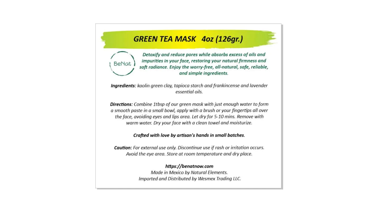Style Loft Collection Pure Green Clay Facial Mask