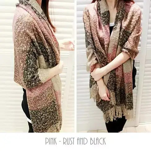 Style Loft Collection Wrap Me Softly Cotton Shawl With Fringe