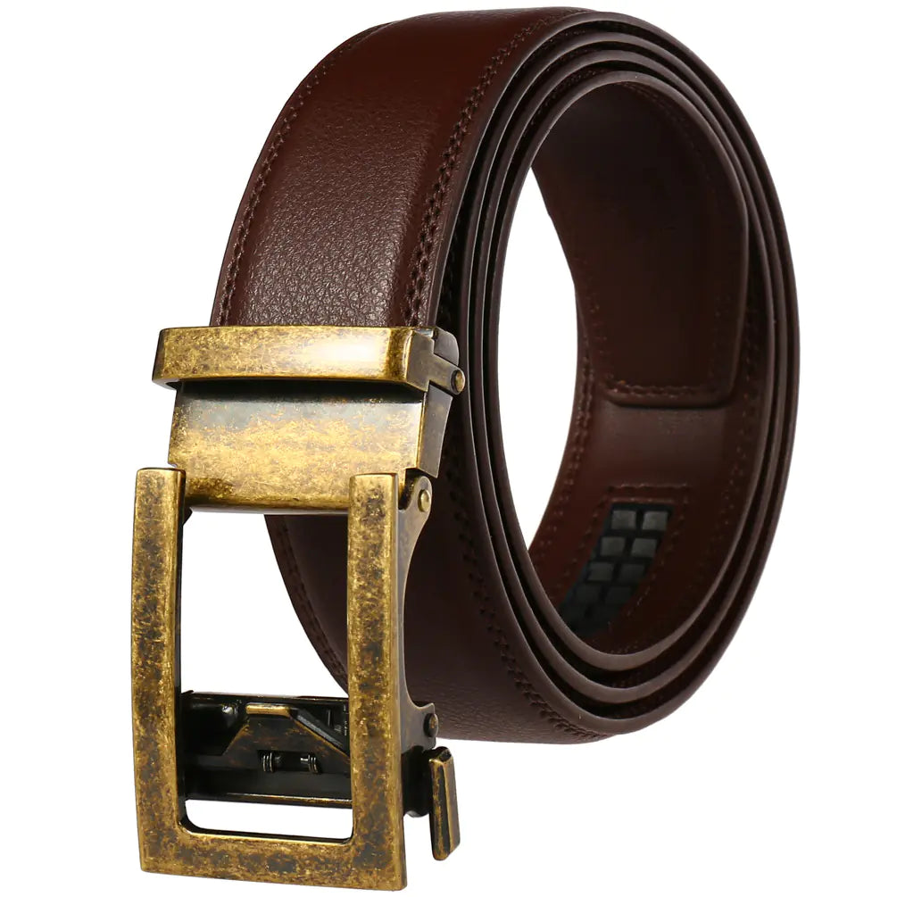 Style Loft Collection 1853 Ranch Genuine Leather Automatic Buckle Belt