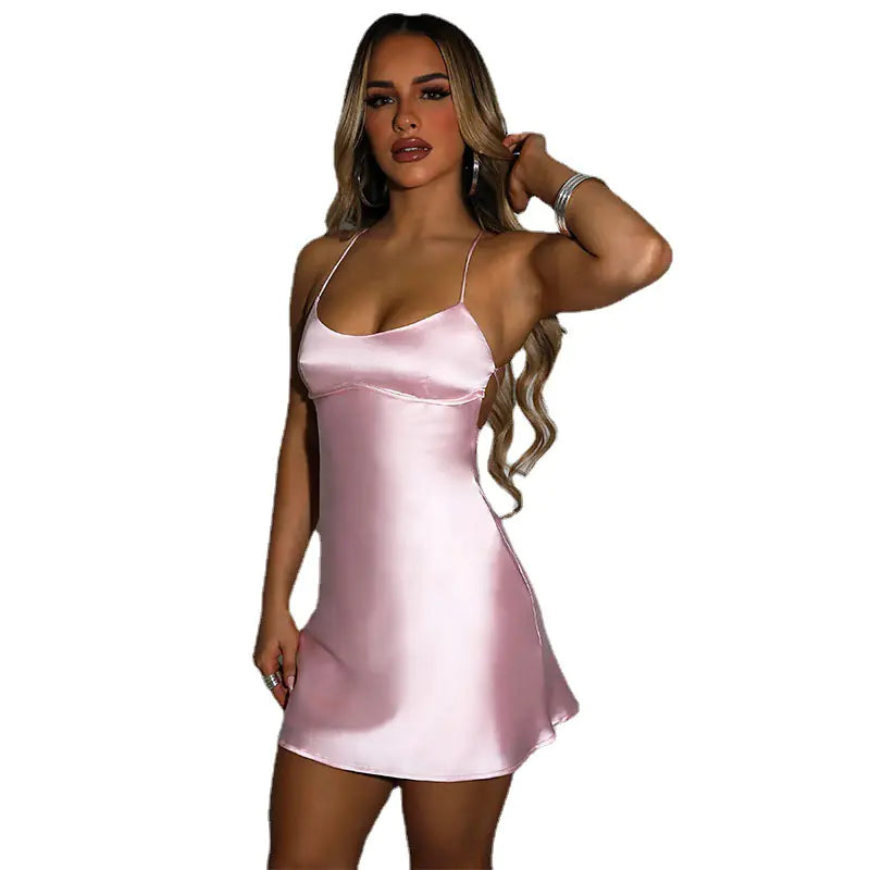 Style Loft Collection From Bed to Brunch And Back to Bed Solid Color Strap Dress
