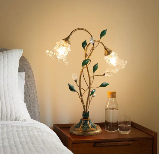 Style Loft Collection Budding White Tulips Lamp