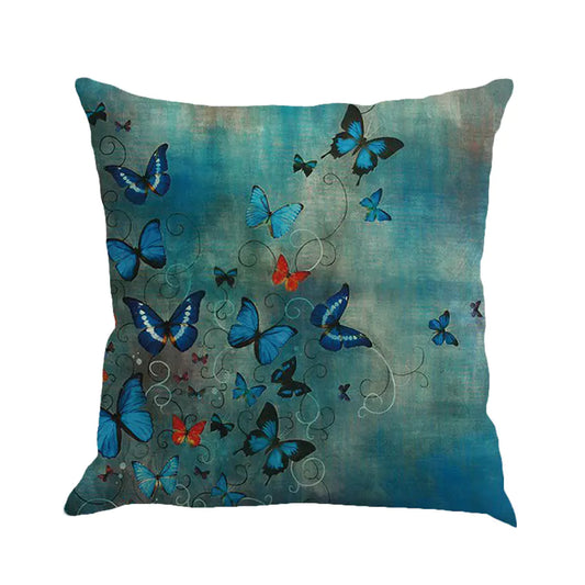 Style Loft Collection Butterfly Art Linen Pillow Cover