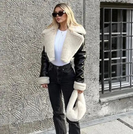 Style Loft Collection Bomb First Vegan Leather Jacket