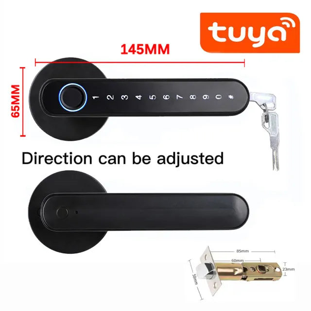 Style Loft Collection CyberSecure Smart Wifi, Bluetooth, and Fingerprint Door Lock