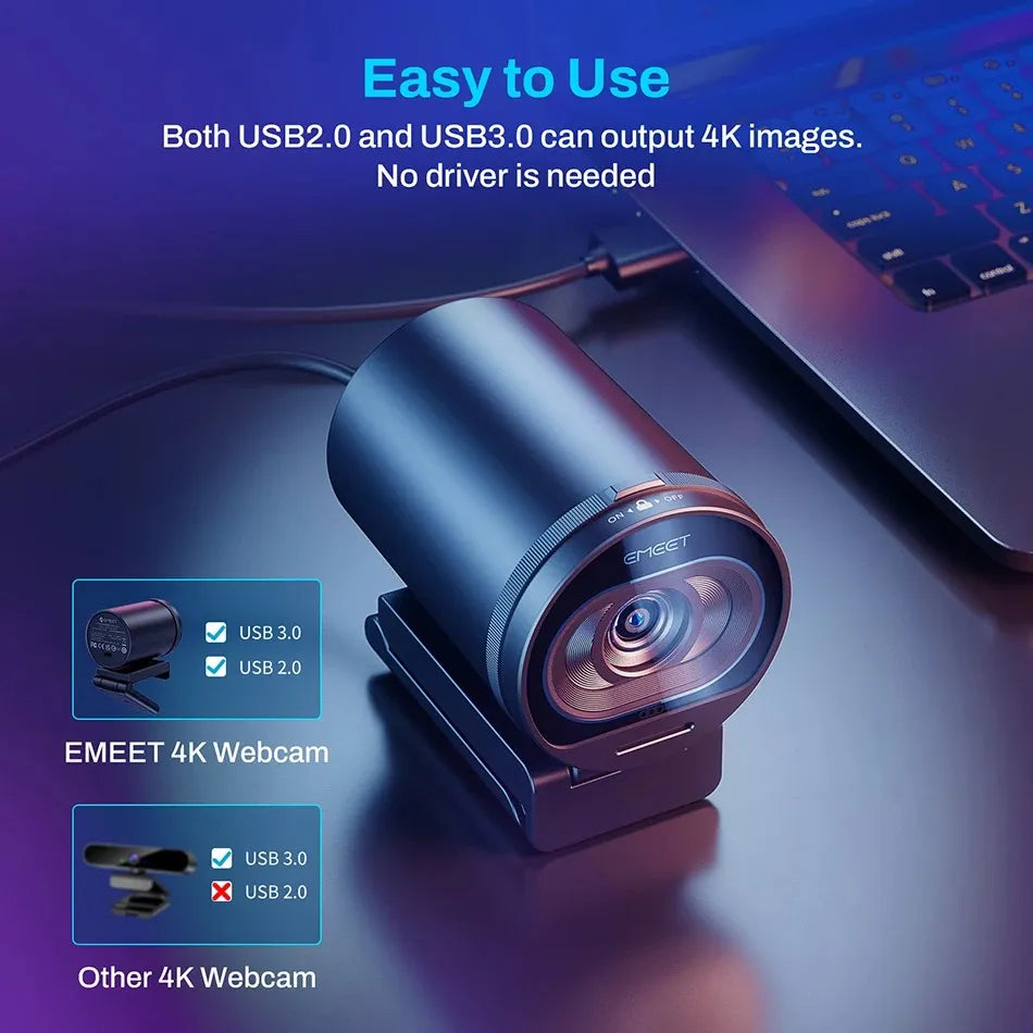 Style Loft Collection StyleTech 4K Ultra-High-Def StreamPro Webcam