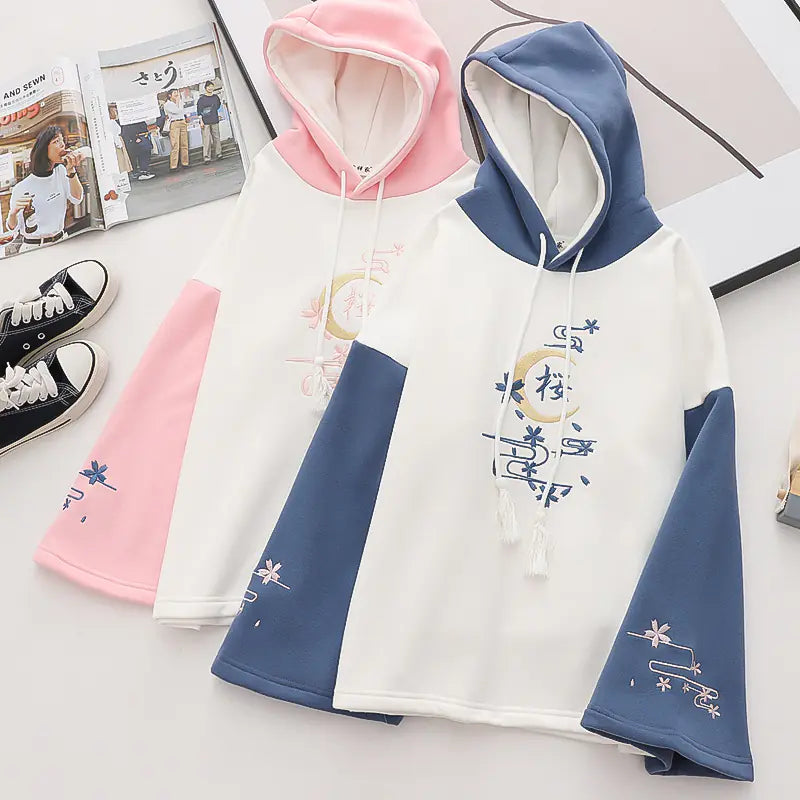 Style Loft Collection Calligraphy Hooded Sweater