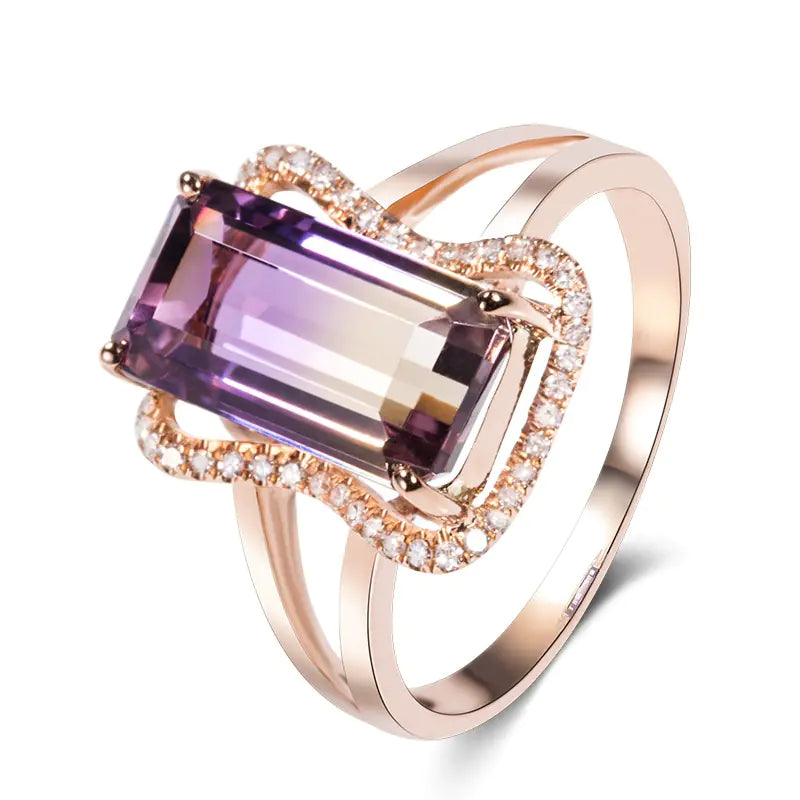 Style Loft Collection 18K Rose Gold Tourmaline Ring