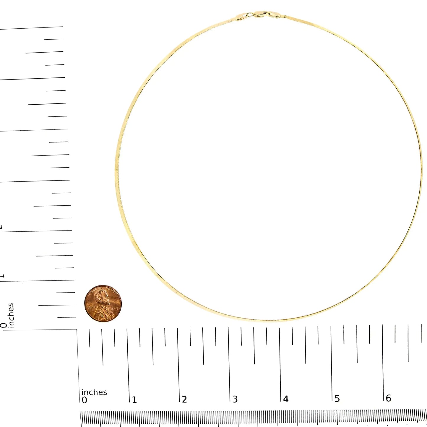 Style Loft Collection Unisex Solid 14K Gold 2.8mm Imperial Herringbone Chain Necklace