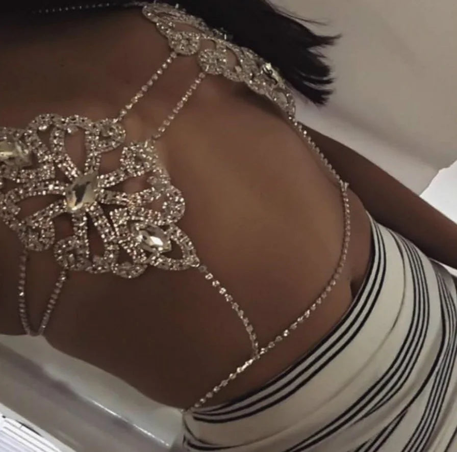 Style Loft Collection Crystal Glass Body Chain
