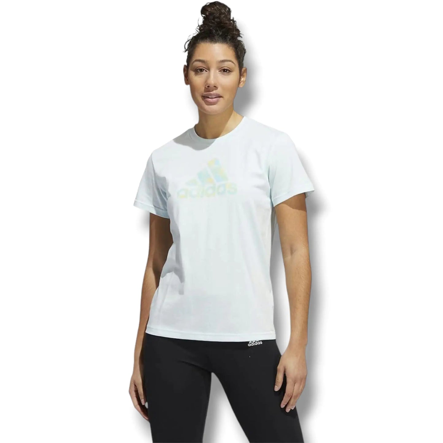 Style Loft Collection x adidas 2TN Graphic Tee Light Blue, Size 2X