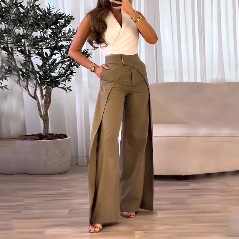 Style Loft Collection Swathe Sleeveless Top and Pants Set