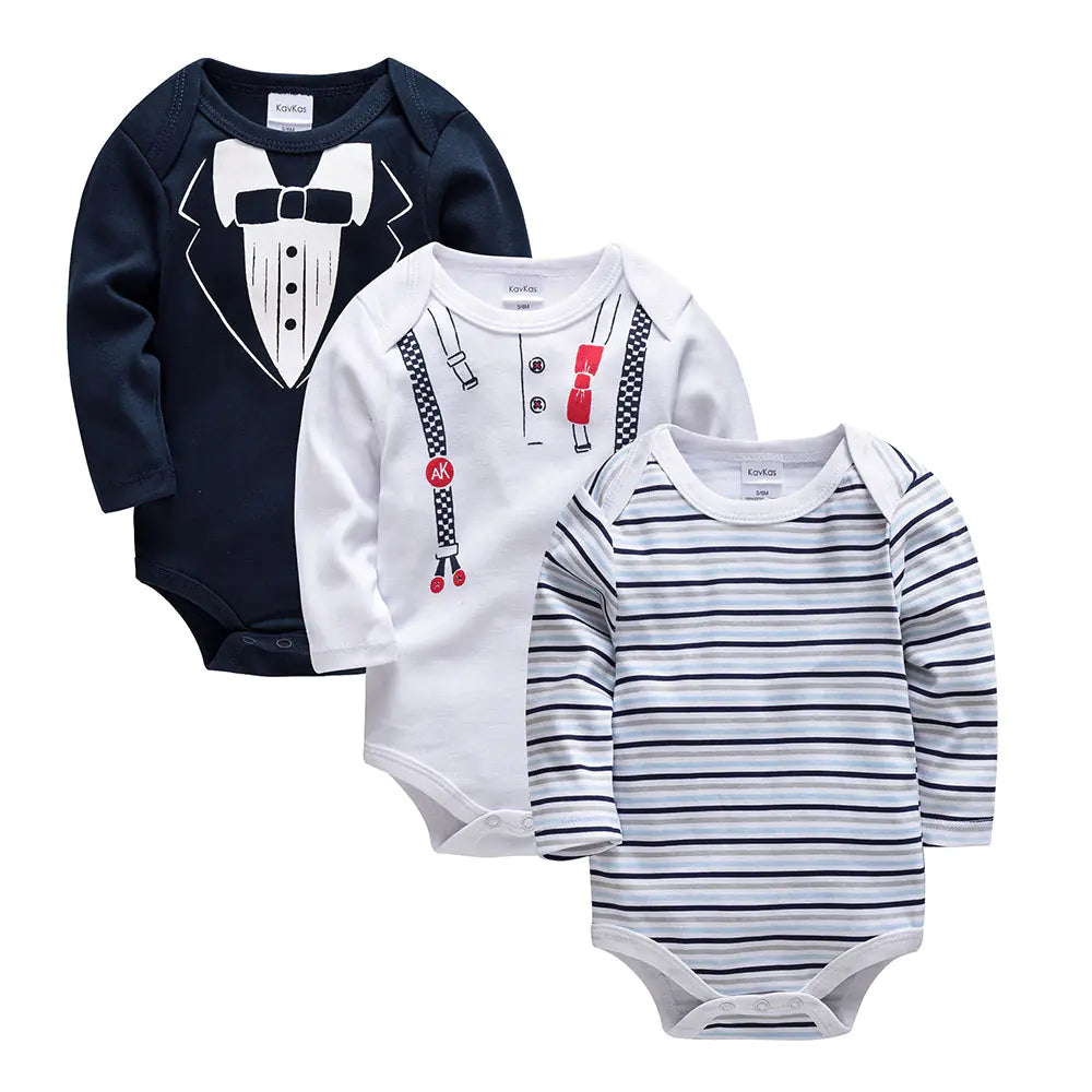 Style Loft Collection BabyStyle Mon Beau Sac Cuddly Cartoon Long-Sleeve 3 Piece Set Onesies