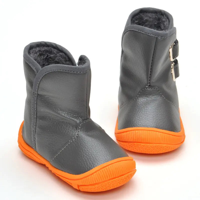 Style Loft Collection BabyLoft Cotton Booties with Rubber Sole