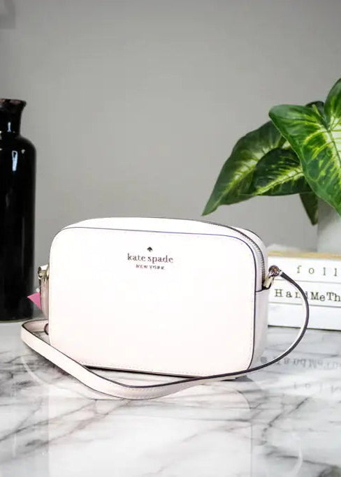 (.2) Style Loft Collection x Kate Spade Staci Mini Light Rose Leather Camera Crossbody