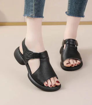 Style Loft Collection Ostia Antica Low Heel Peep Toe Sandals