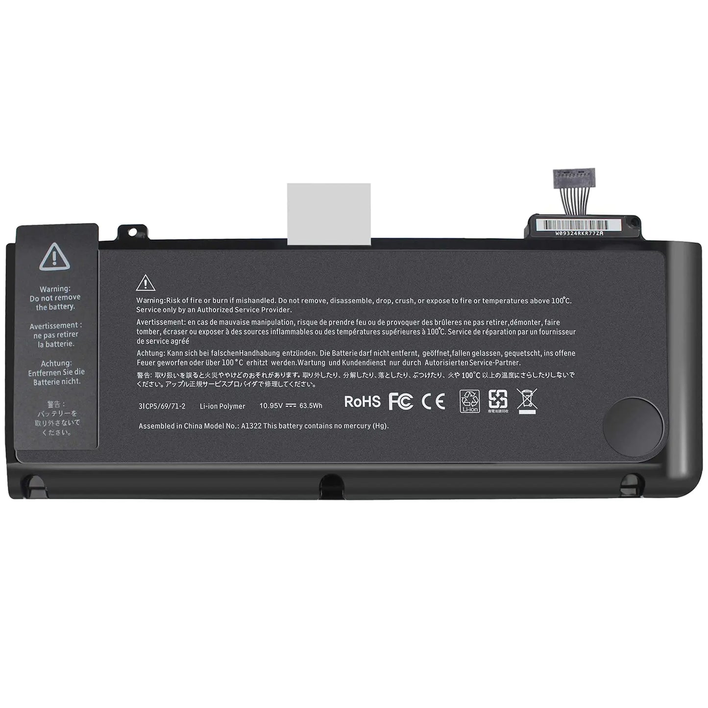 Style Loft Collection x A1322 A1278 Laptop Battery Replacement for MacBook Pro 13 inch (2012 2011 2010 2009 Version)MB990*/A MB990LL/A MB990J/A 020-6547-A 661-5229 661-5557 MacBook Pro 13 inch MacBook Pro mid 2012 Battery