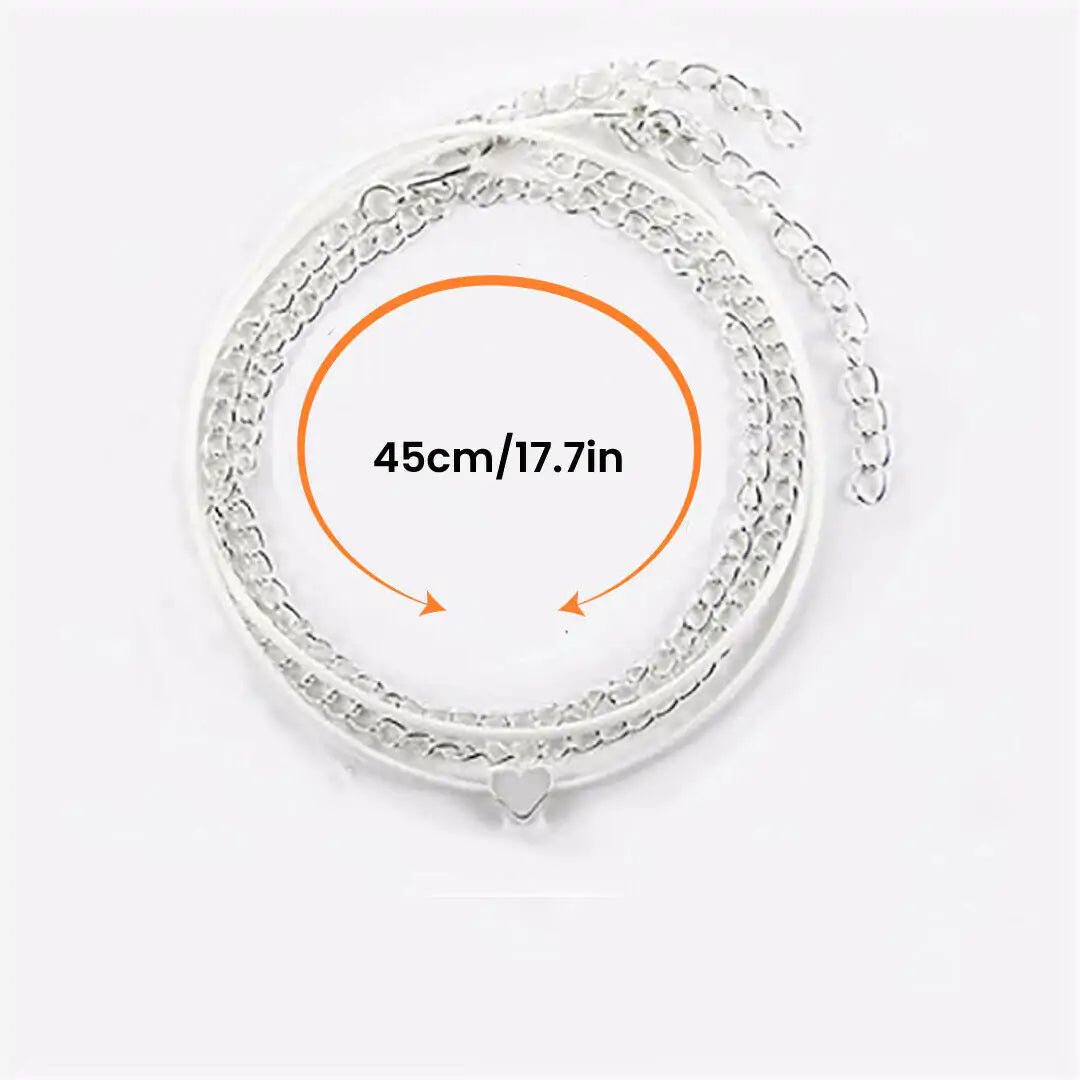 Style Loft Collection Love Heart Ankle Bracelet