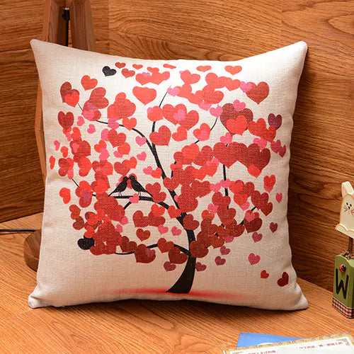 Style Loft Collection Artistic Floral Cotton Linen Pillow Cushion