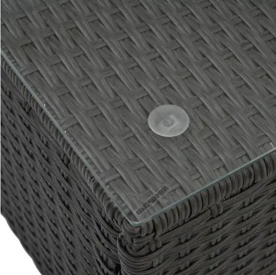 Style Loft Collection Rattan & Tempered Glass Patio Set