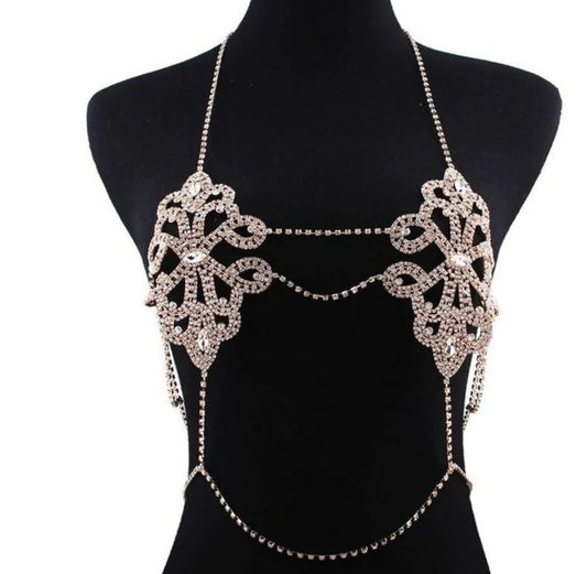 Style Loft Collection Crystal Glass Body Chain