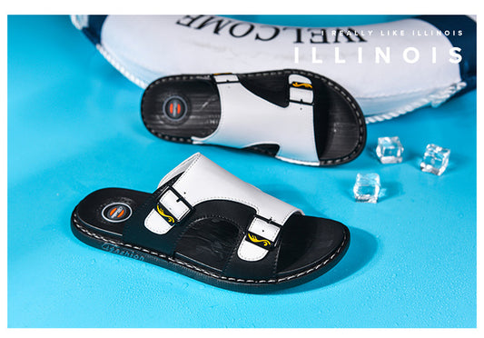 Style Loft Collection LoftLab Avelure Beachcruiser Leather Slippers