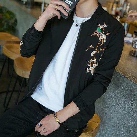 Style Loft Collection Lotus Blossom Lightweight Embroidered Jacket