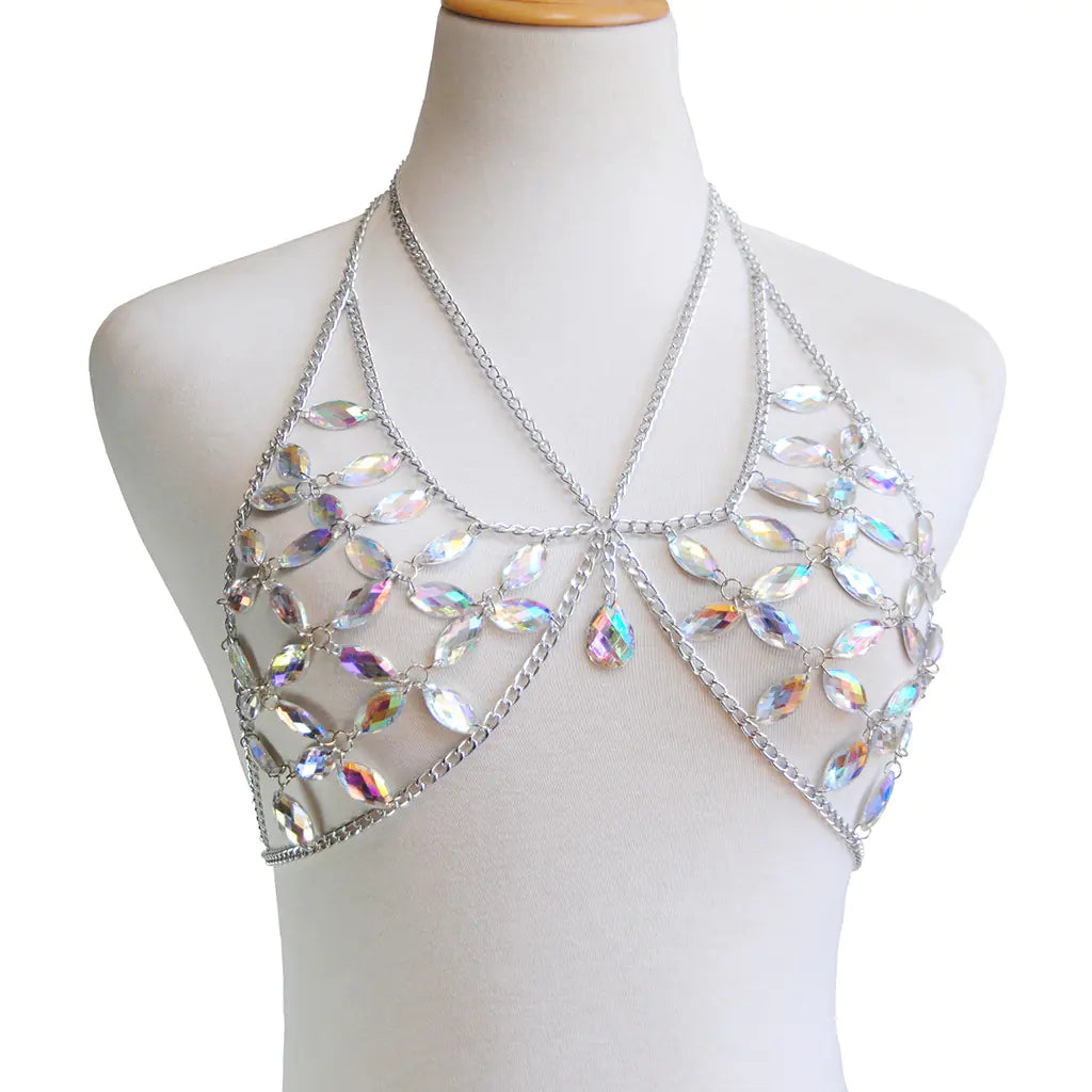 Style Loft Collection Backless Bikini Gemstone Body Chain