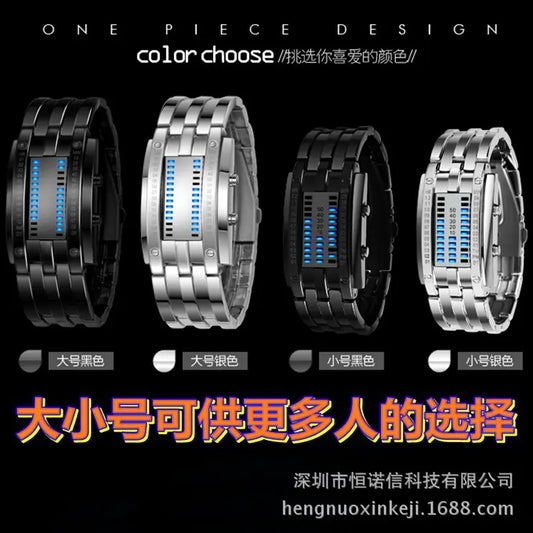 Style Loft Collection Waterproof LED Stainless Steel Couples Watch