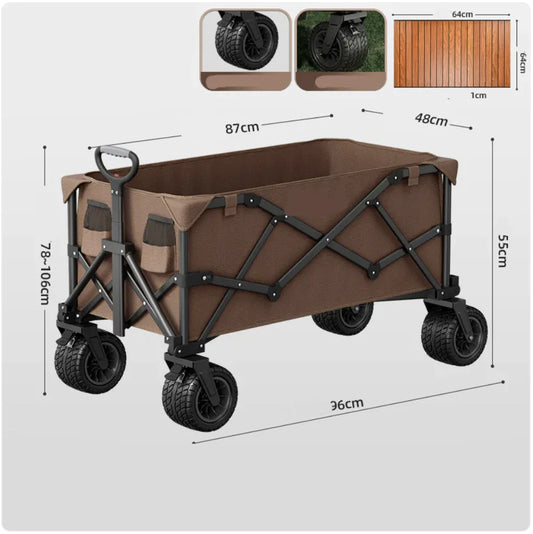 Style Loft Collection Foldable Outdoor and Indoor Push/Pull Handle Cart
