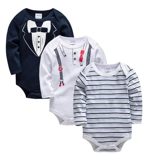 Style Loft Collection BabyStyle Amelie du Nord Long Sleeve Bodysuit 3-Piece Set