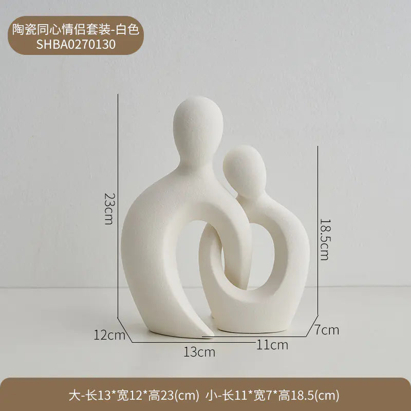 Style Loft Collection Modern Minimalist Abstract Couple Figurine